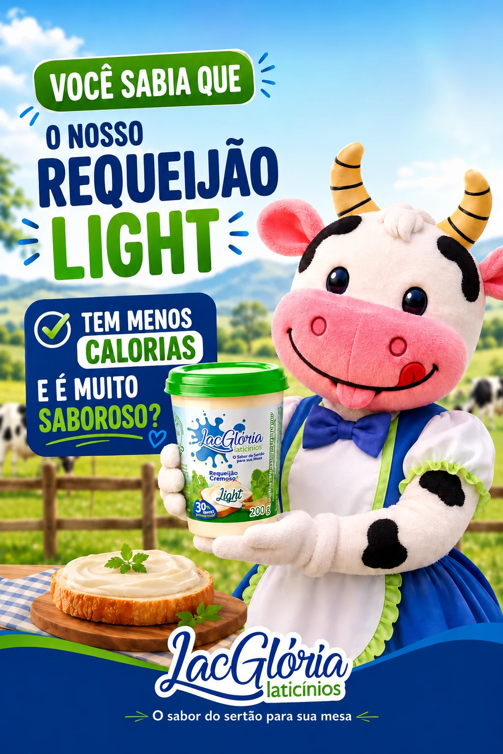 Campanha do requeijão light Lac Glória